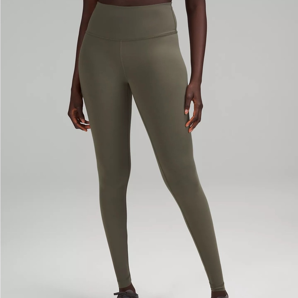 Lululemon Size6 Army Green Leggings